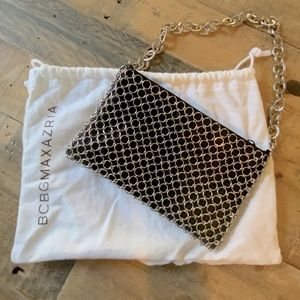 Chained black small purse/ wristlet